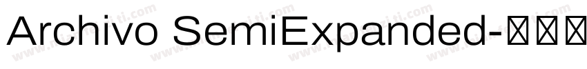 Archivo SemiExpanded字体转换